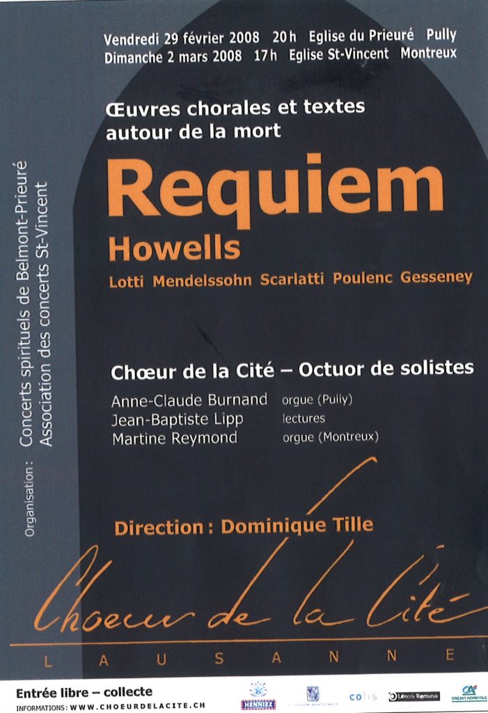 Oeuvres chorales et textes autour de la mort