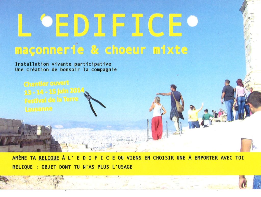 L'EDIFICE maçonnerie & choeur mixte - installation vivante participative