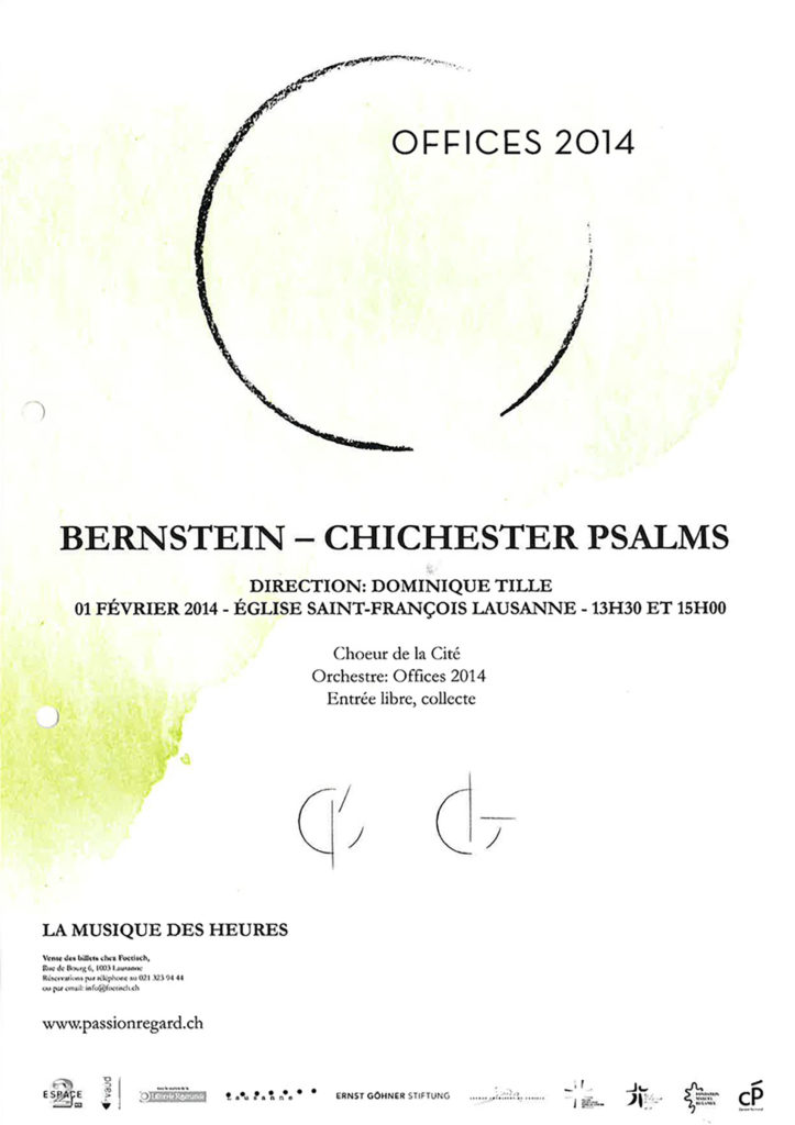 Offices 2014 | Chichester Psalms Leonard Bernstein | Messe en ré Antonin Dvorák