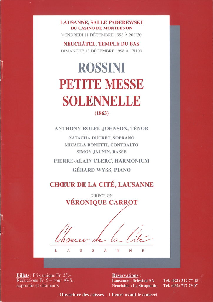 Rossini : Petite messe solennelle