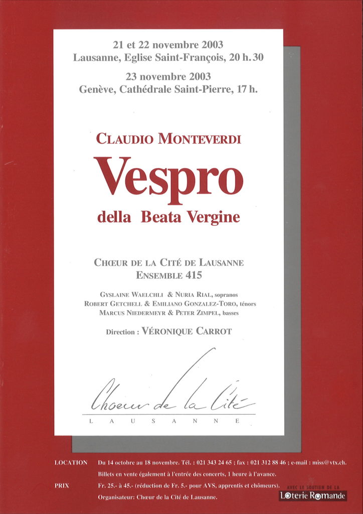 Monteverdi Verspro della Beata Vergine