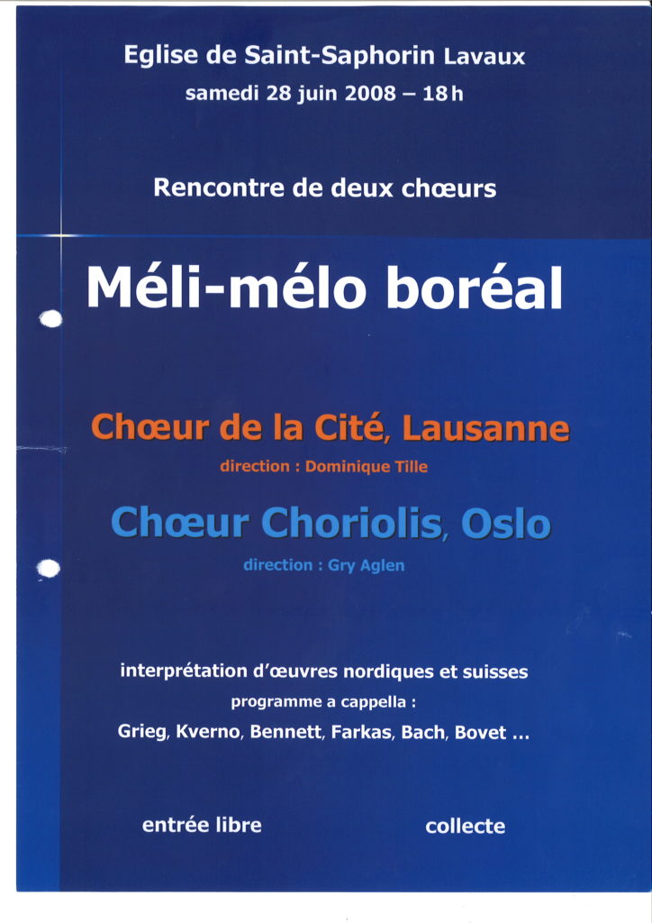 Méli-mélo boréal avec le Choeur Choriolis d'Oslo