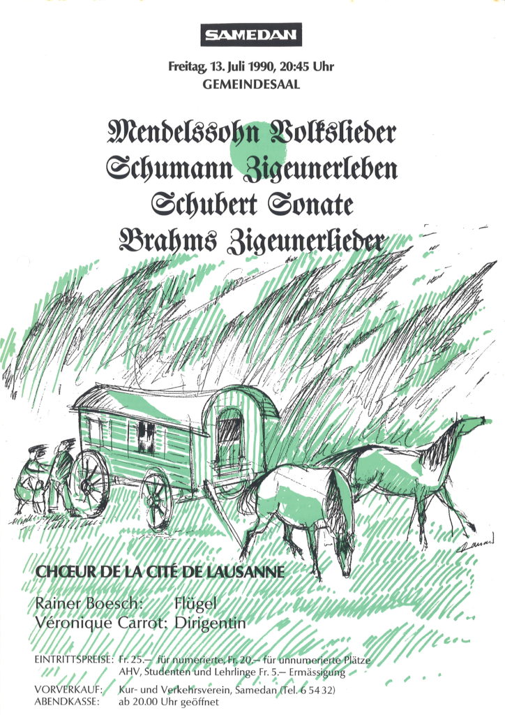Mendelssohn: Volkslieder - Schumann: Zigeunerleben - Schubert: Sonate - Brahms: Zigeunerlieder - Samedan