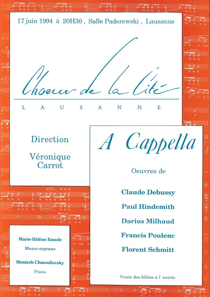 A Cappella: Debussy; Hindemith; Milhaud; Poulenc et Schmitt